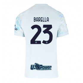 Herren Fußballbekleidung Inter Milan Nicolo Barella #23 Auswärtstrikot 2025-26 Kurzarm